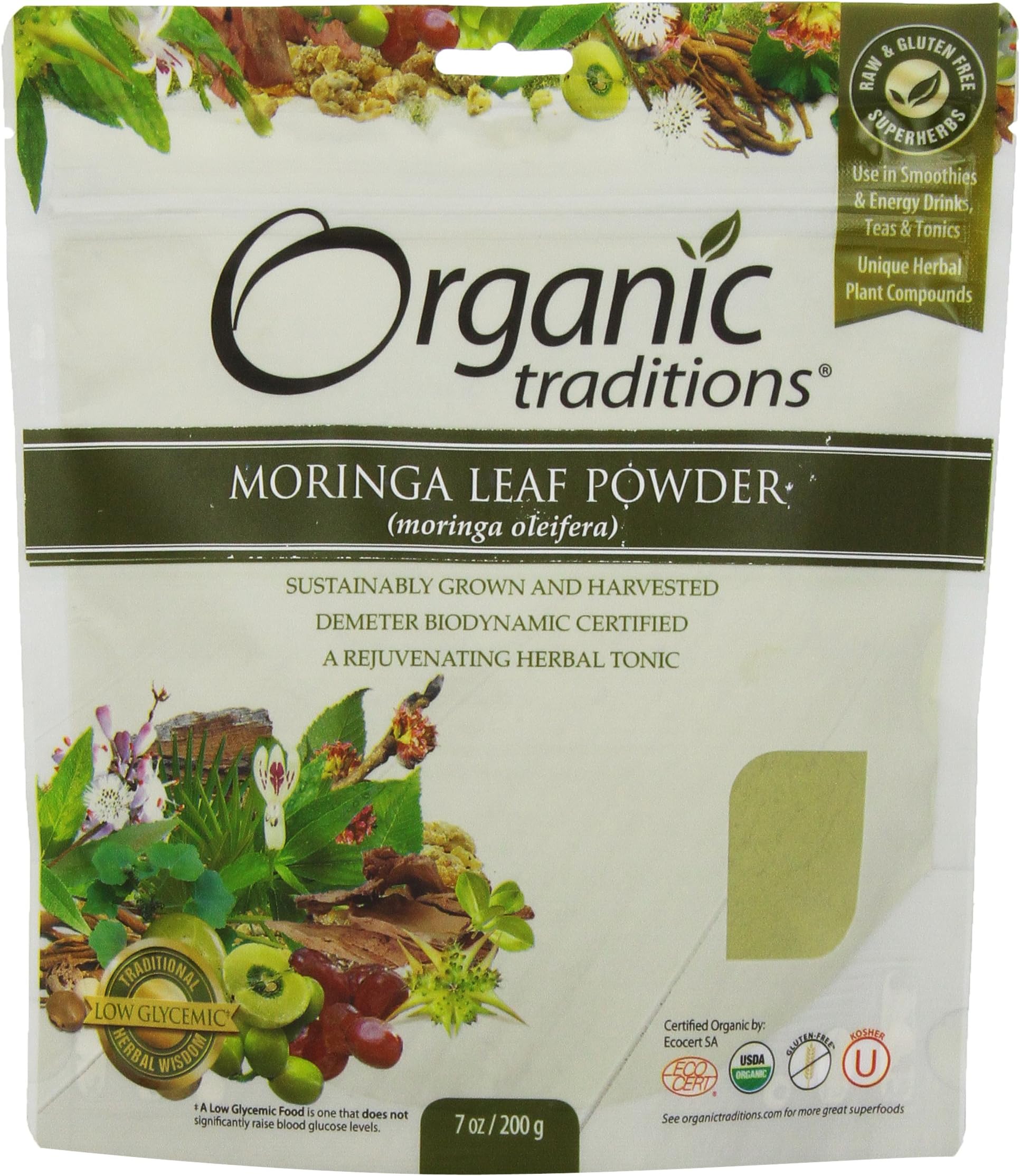 Natural Traditions Moringa Leaf Powder, 7 Ounce