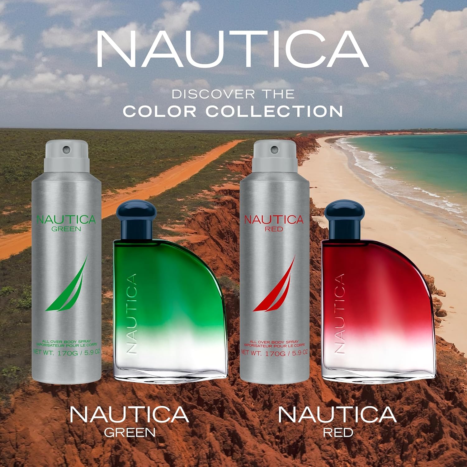 Nautica Color Red Eau de Toilette for Men, Aromatic Fougere Fragrance, Notes of Black Pepper, Lavender and Rosemary, 1.6oz - Image 10