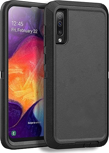 Miniatura 9 de MXX Funda resistente para Samsung Galaxy A50 (sin protector de pantalla), protección contra caídas para Galaxy A50A50sA30s (negro)