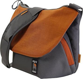 Messenger Bag, Large, Orange, Camera Insert Included, Shoulder Strap Included, Tablet Compartment AC580OR