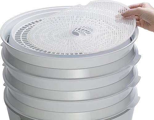 Miniatura 3 de Presto 06307 Dehydro Electric Food Dehydrator - Pantallas antiadherentes de malla, color blanco, 11,5 pulgadas