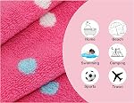 ORIGINAL KIDS 6 Piece Towel Set - Bath Time Sugar & Spice - 2 Towels, 2 Hand Towels, 2 Washcloths - 100% Cotton Jacquard Soft Absorbent Pool Beach Towel Gift - Pink Multicolor