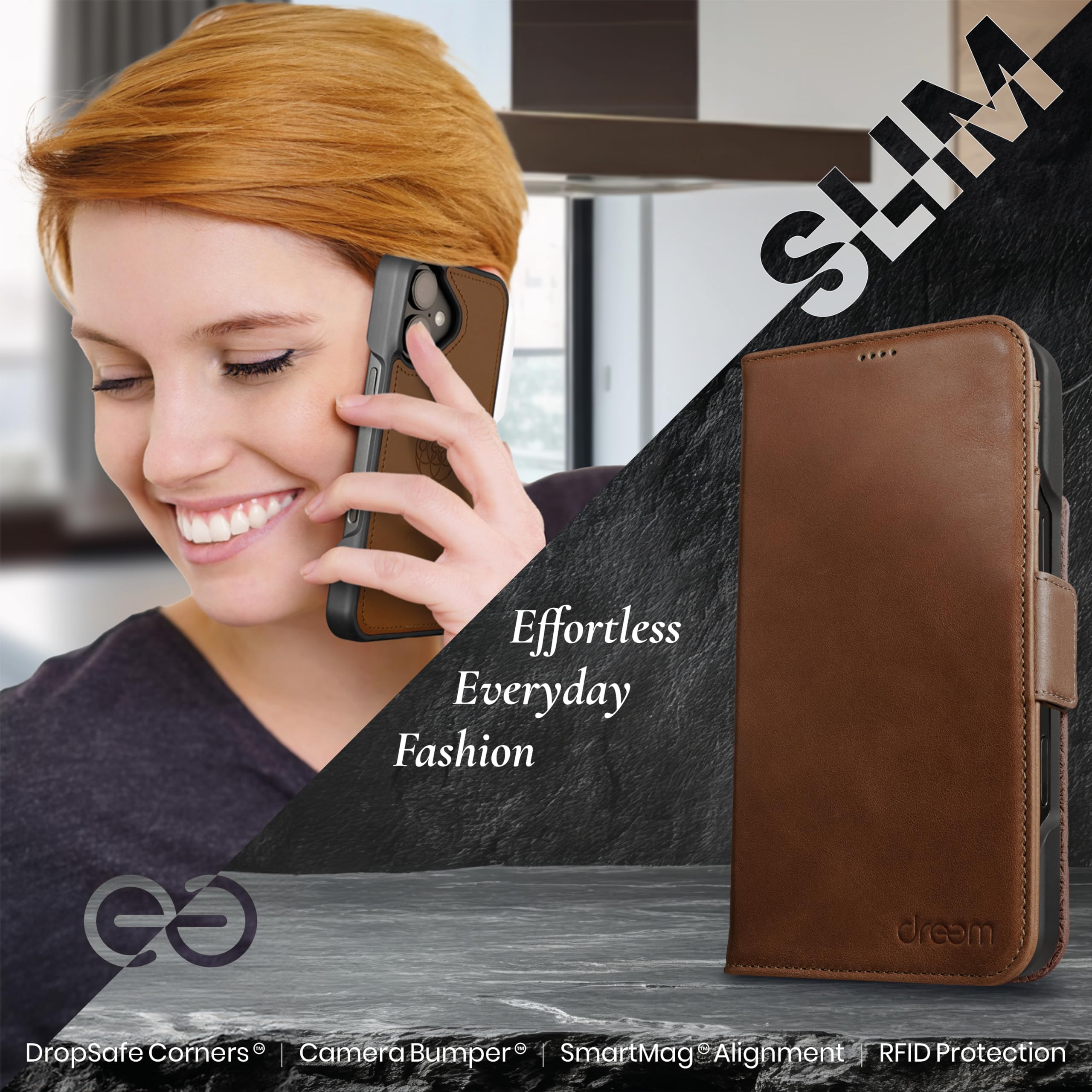 Amazon.co.jp: Dreem フィボナッチ（Fibonacci）2イン1 財布型ケース