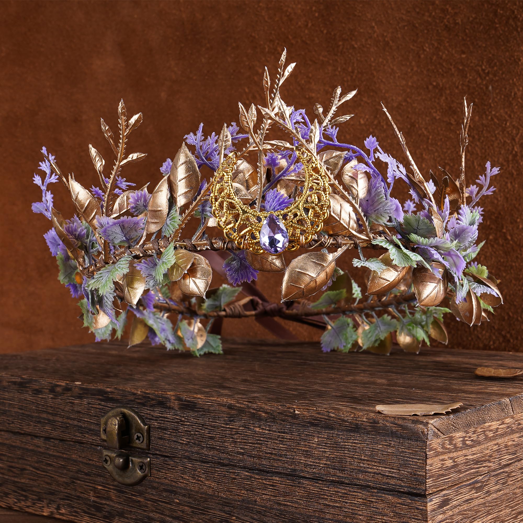 Amazon.com : MOSTORY Woodland Flower Fairy Crown 