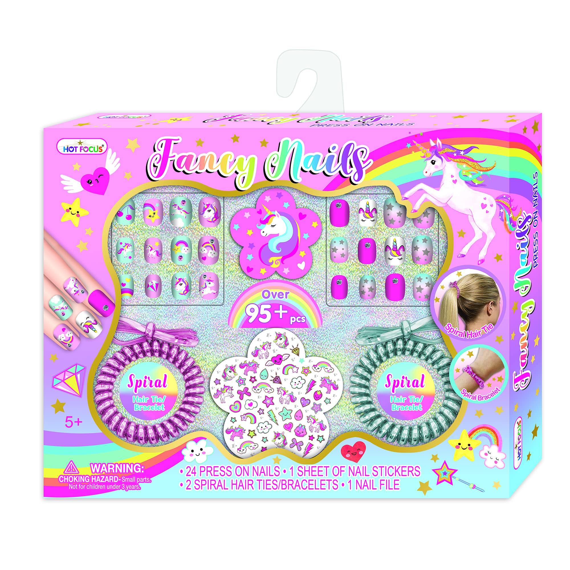 Hot FocusUnicorn Fancy Nails Set