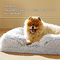 Vista 409 de Bedsure - Cama ortopédica mediana para perros, sofá cama impermeable para perros medianos, espuma de soporte con funda extraíble y lavable, forro