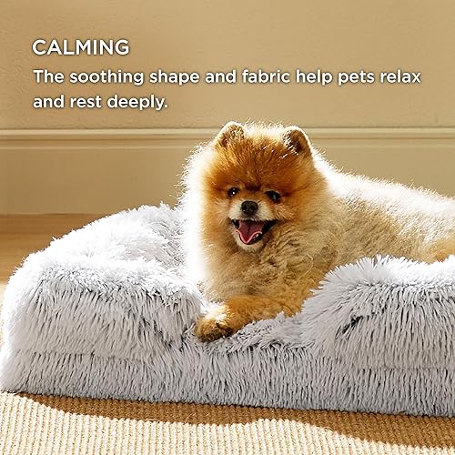 Miniatura 5 de Bedsure - Cama ortopédica pequeña para perros, sofá cama calmante y lavable para perros pequeños, espuma de soporte con funda extraíble y lavable,