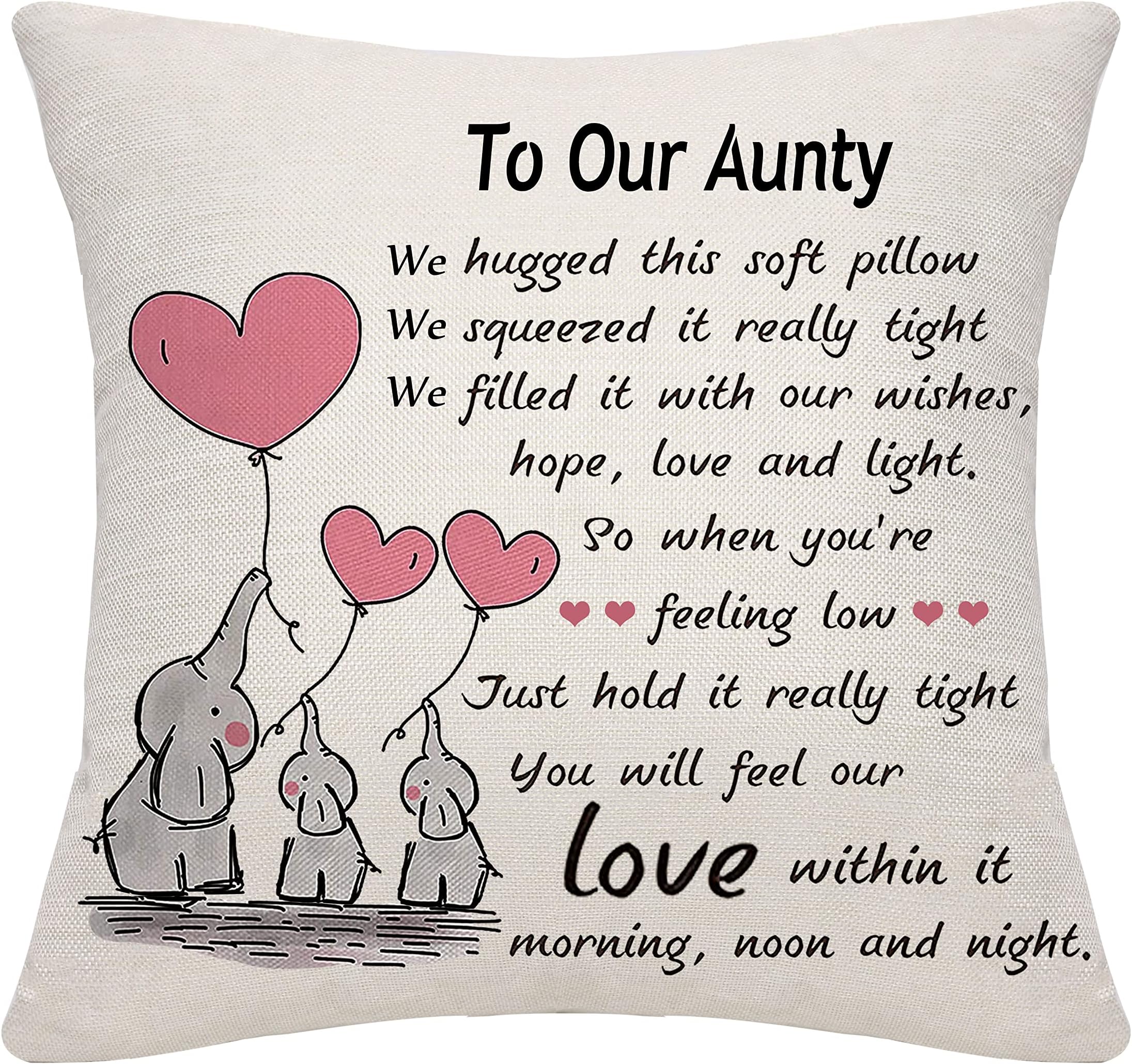 Aunty Aunt Auntie Cushion Cover Throw Pillow Cover Cushion Case Thanksgiving (our aunty)