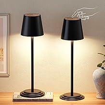 Bonsery Tischlampe Kabellos Wasserdicht IP44, Akku Tischleuchte Nachttischlampe 2er set Touch Dimmbare,LED Outdoor Tischlampe mit 256 Farben und 3 Modi für Schreibtisch Restaurant Schlafzimmmer