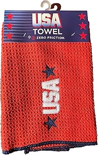 Zero Friction USA Golf Towel, Red