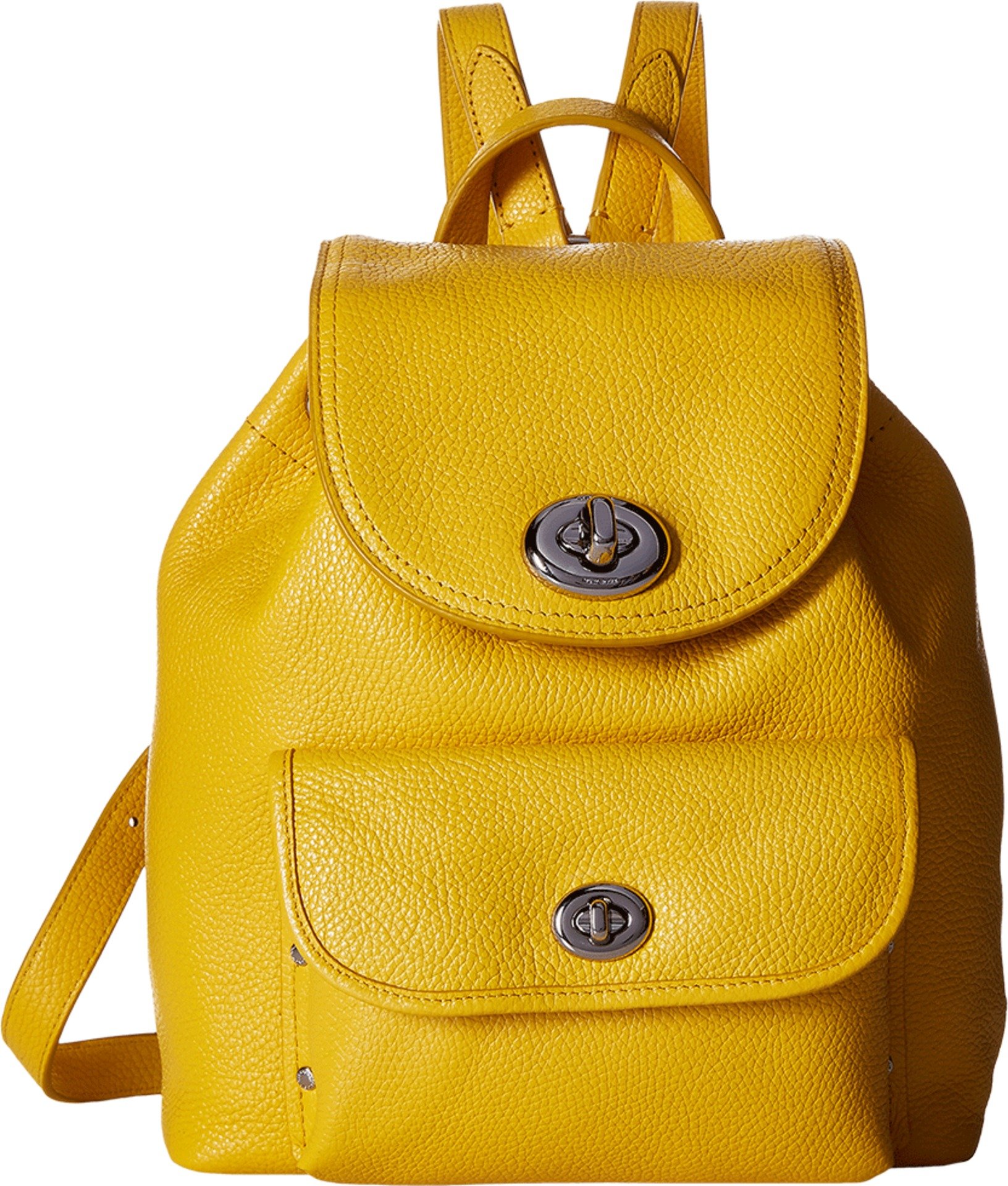 Coach Turnlock Tie Rucksack Backpack COACH Turnlock Glovetanne Leather Backpack (Women) | Nordstrom main image 3