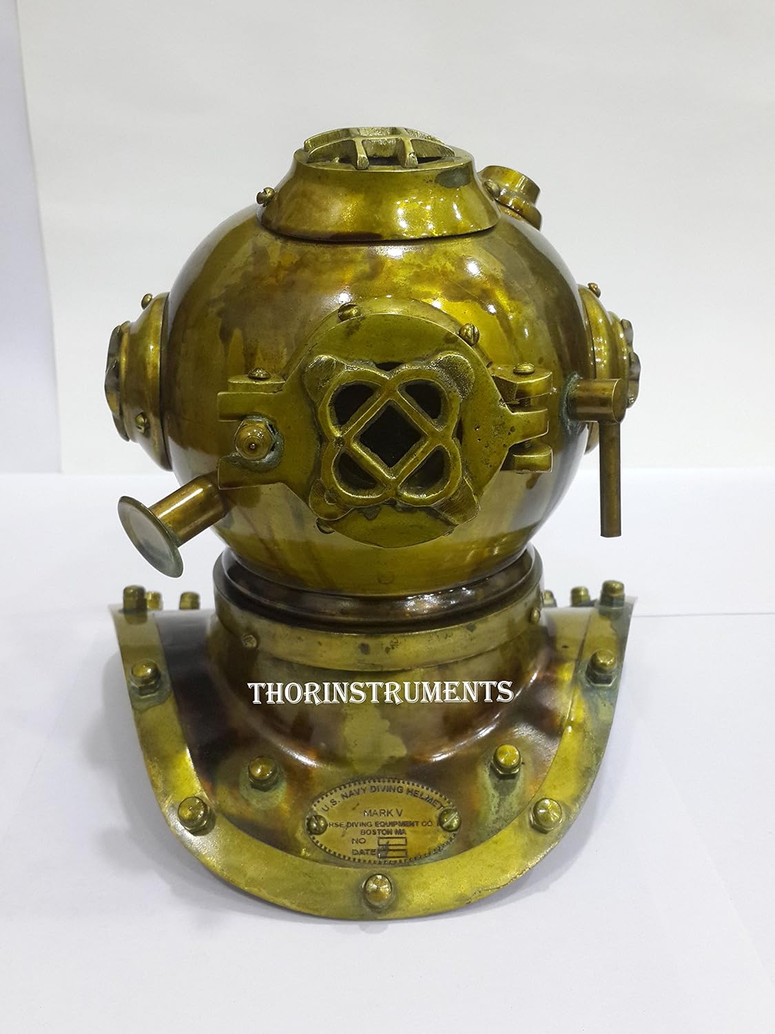 Antique Marine Mini Diving Helmet Divers Replica Mark Us Navy Rustic Vintage Home Decor Gifts