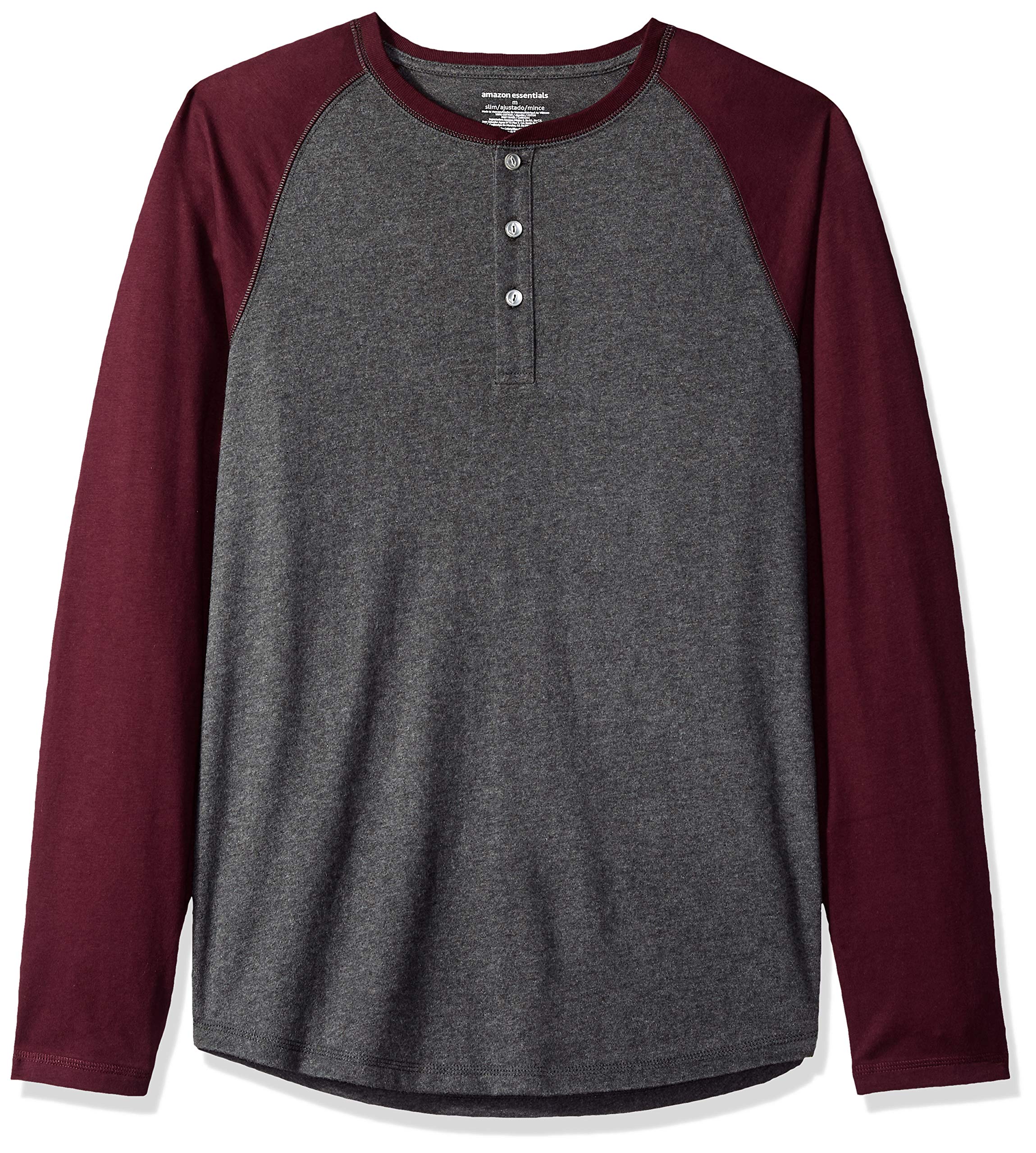Men's Slim-Fit Long-Sleeve Henley Shirt