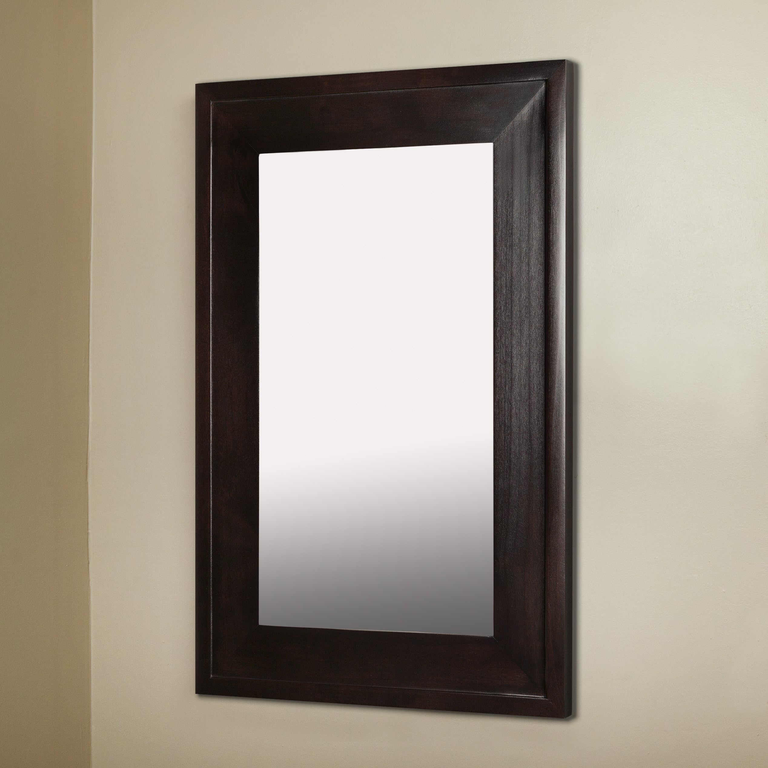 Fox Hollow Furnishings14"x24" Mirrored Medicine Cabinet (Coffee Bean)