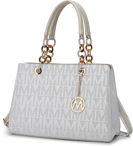 MKF - Bolso bandolera para mujer, correa para bolso de hombro, bolsillo de piel sintética, bolso de mano con asa superior para mujer