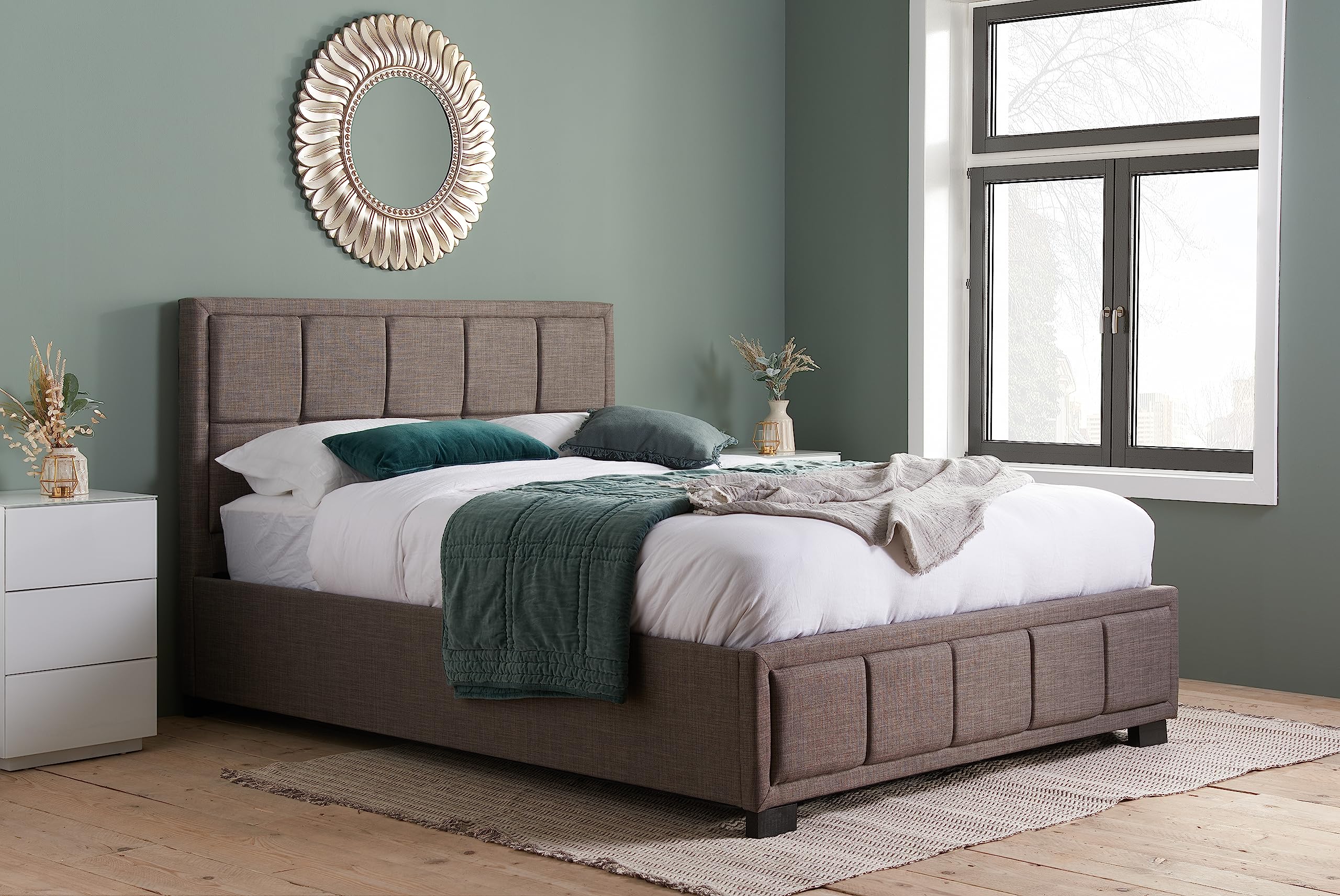 Birlea Hannover Bed Fabric - Grey, Double