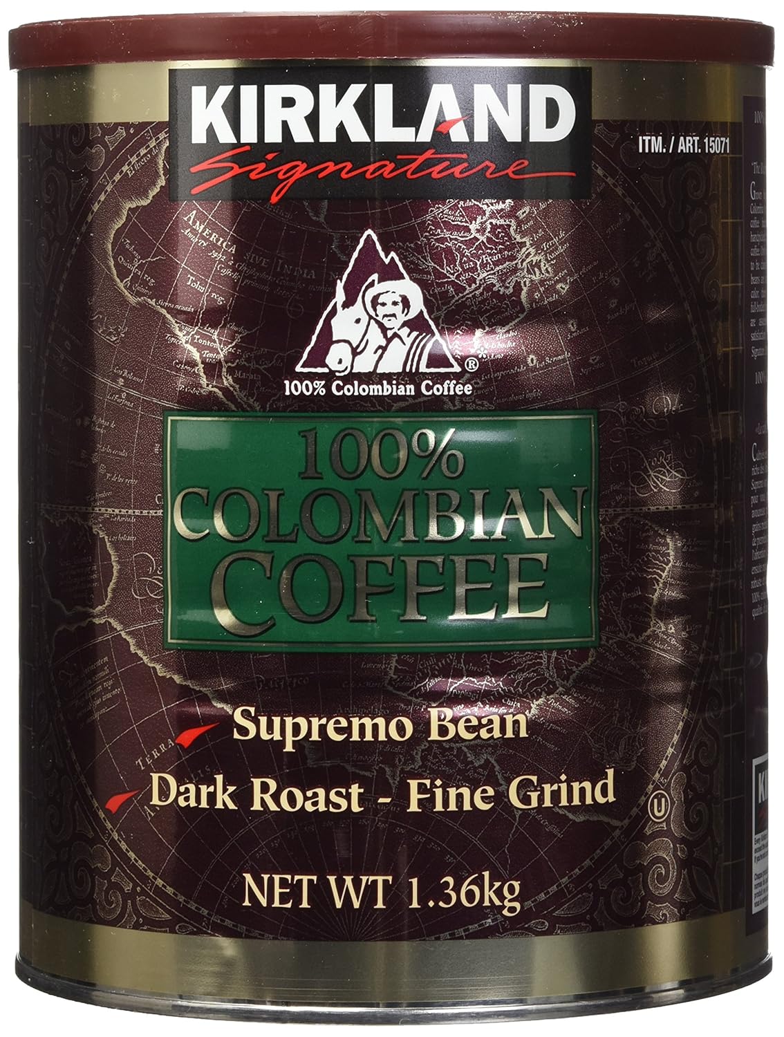 KIRKLAND SIGNATURE 100% Colombian Dark Roast - 1.362kg (SYNCHKG123740)