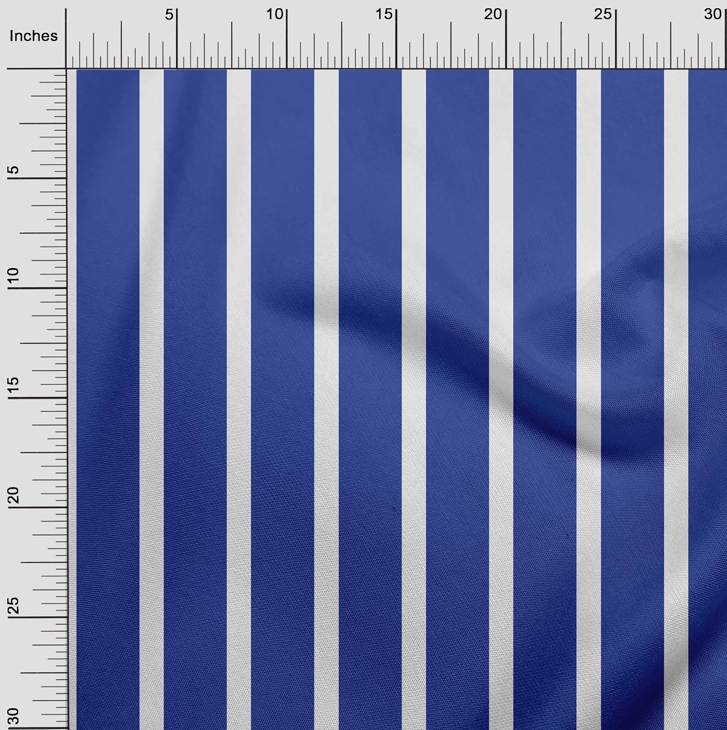 oneOone Cotton Jersey Blue Fabric Stripes Quilting Supplies Print Sewing Fabric by The Yard 58 Inch Wide