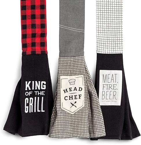 Miniatura 5 de DEMDACO Man Extra Long Cotton Blend Over the Shoulder Kitchen Towel Boa