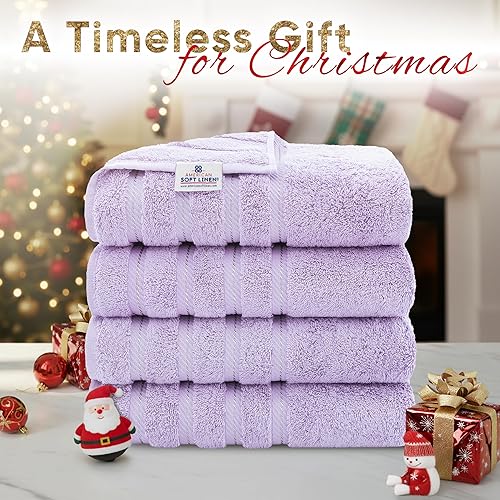 Miniatura 887 de American Soft Linen - Toalla de baño de gran tamaño de 40 x 80 pulgadas, extra grande para baño, 100% algodón turco, toallas de baño de gran