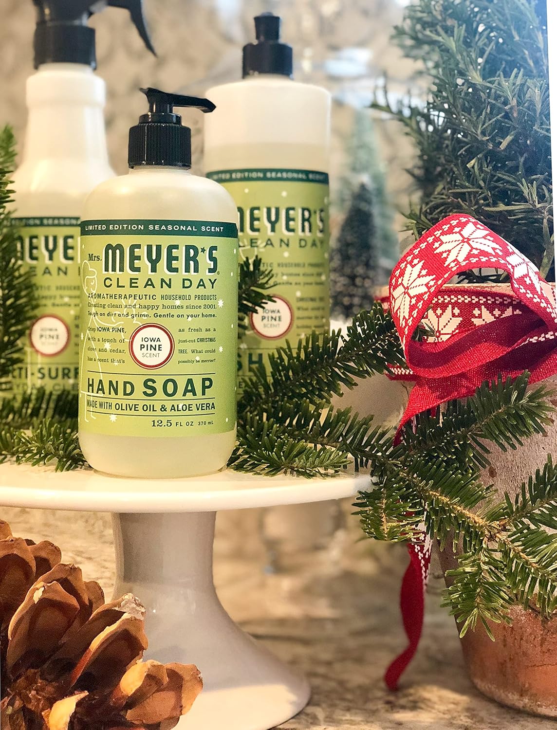 Mrs. MEYER'S Multi Surface Spray Cleaner ‑ Iowa Pine ‑ 16 fl oz (Pack of 12)