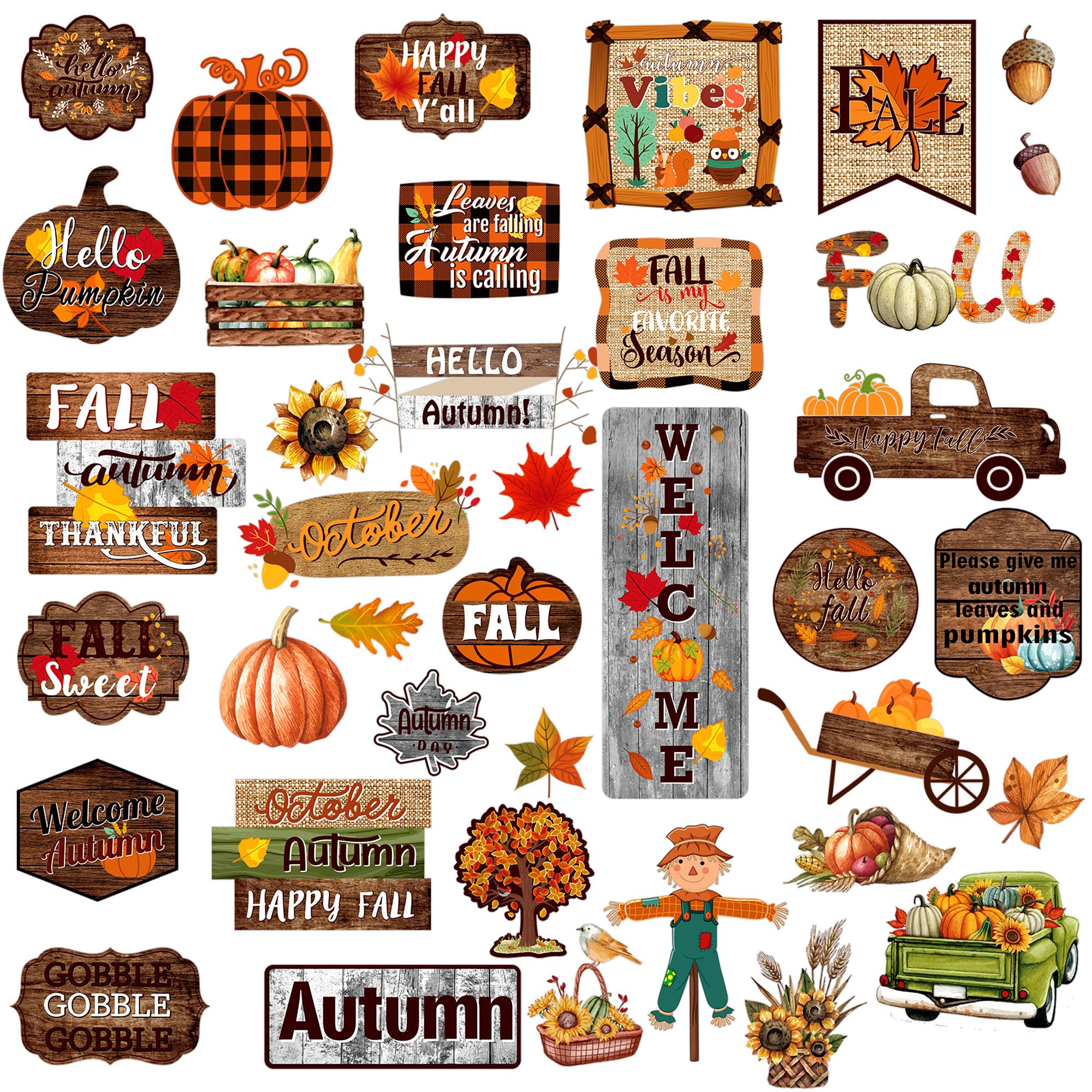 108 Stück Thanksgiving Papierausschnitte In Eichelform – Bunt, 8,8 Cm, Mit Klebepunkten Für Deko & Basteln