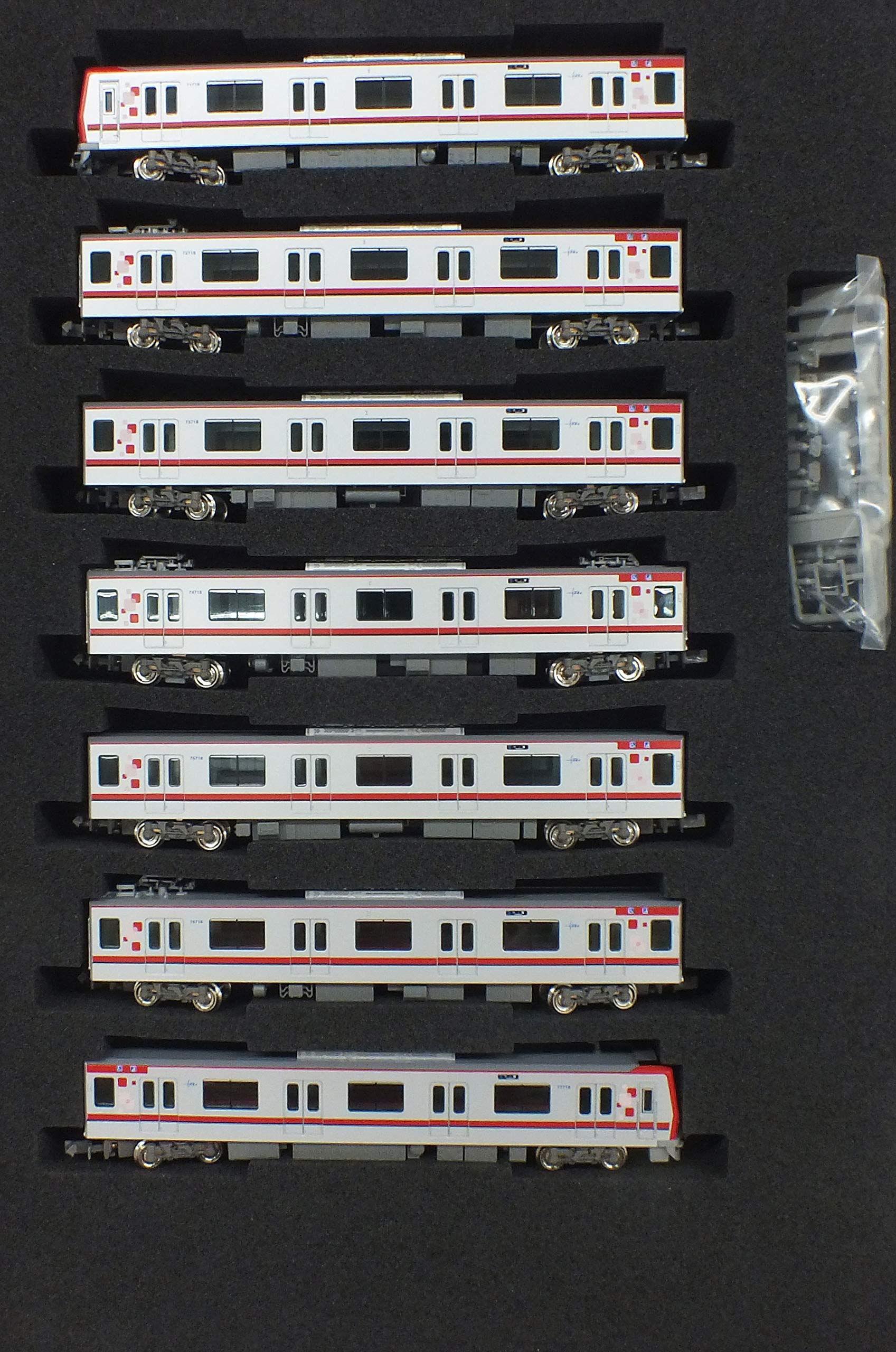 東武70000系(71718編成)7両編成セット グリーンマックス 30341＞東武70000系（71718編成）7両編成セット（動力付き）｜N