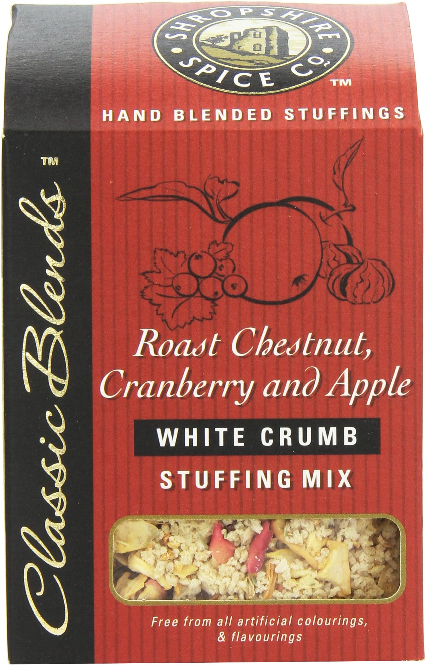 Roast Chestnut/Cranberry and Apple White Crumb Stuffing Mix 150 g (Pack of 6)