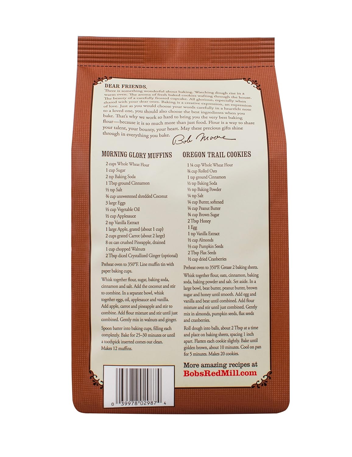 Bob's Red Mill Organic Whole Wheat Flour, 5 lb (Pack of 4)