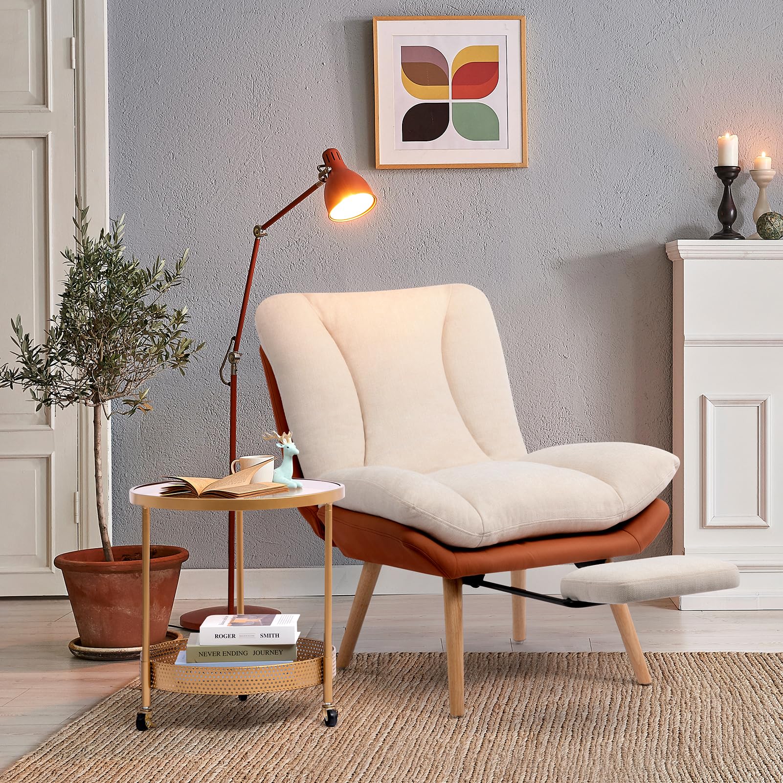HollyHOME klapstoel Maanstoel Vouwstoel Ronde