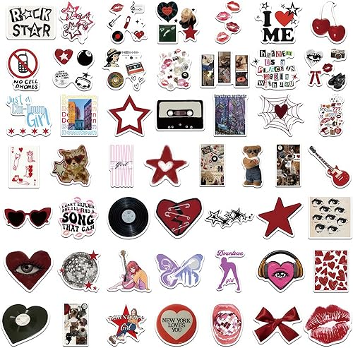 Miniatura 2 de Calcomanías de anime para niña, lindas 60 calcomanías de lavanda, calcomanías estéticas moradas para niñas y niños, calcomanías botánicas kawaii