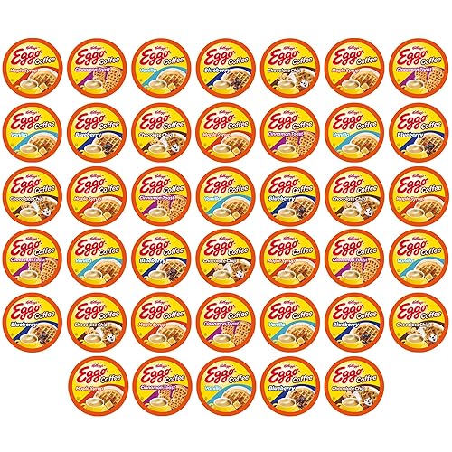 Eggo Beverages - Paquete variado de muestra de cápsulas de café con sabor a gofre, para cafeteras Keurig K Cup, certificado de comercio justo, 40