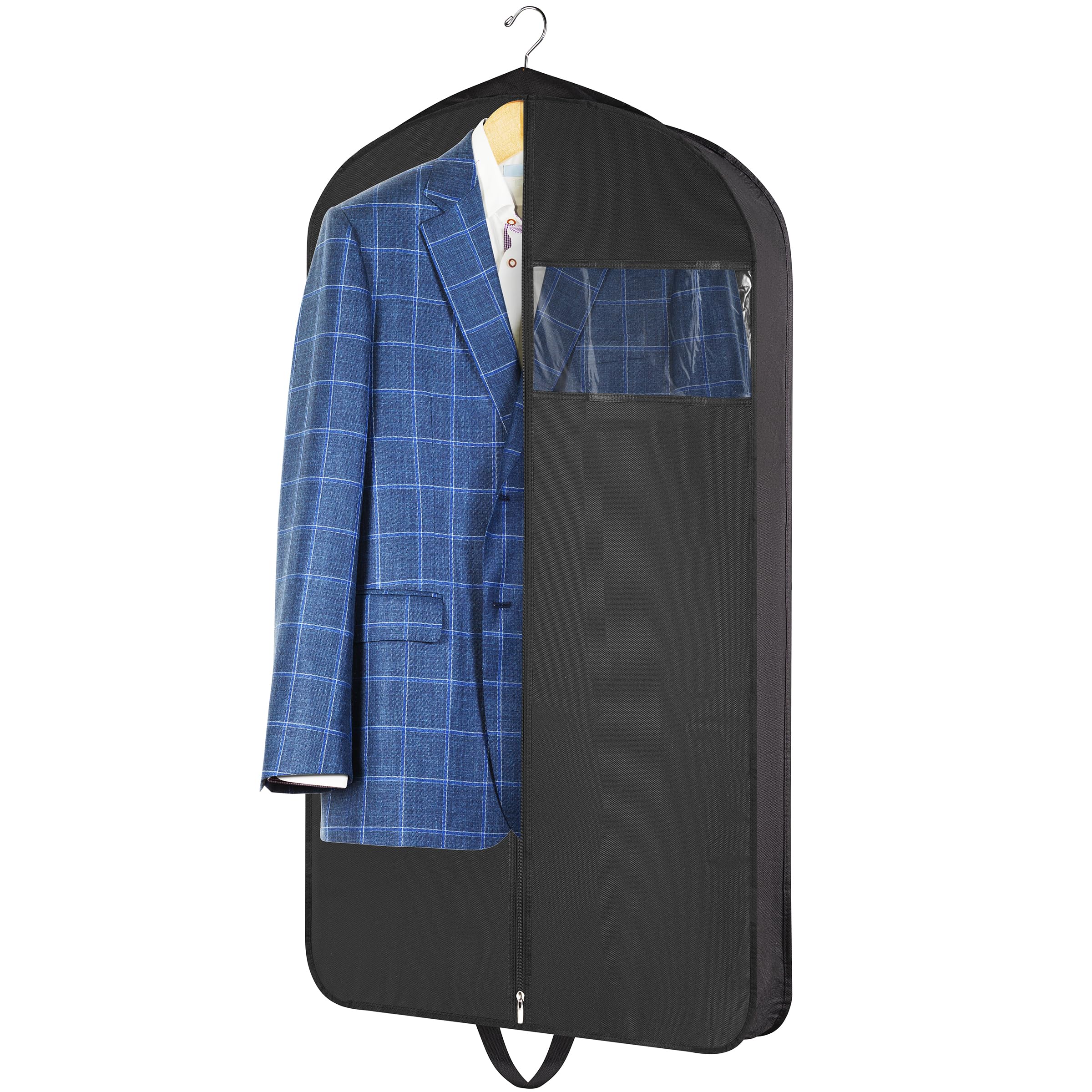 Garment Bag for Hanging Clothes - Travel Suit Bag Closet Covers for Men and Women - Long Dress