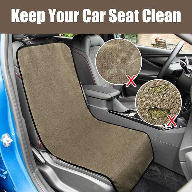 Foto 4 de 5 de Kaket Funda impermeable para asiento delantero de perro, antideslizante, a prueba de arañazos