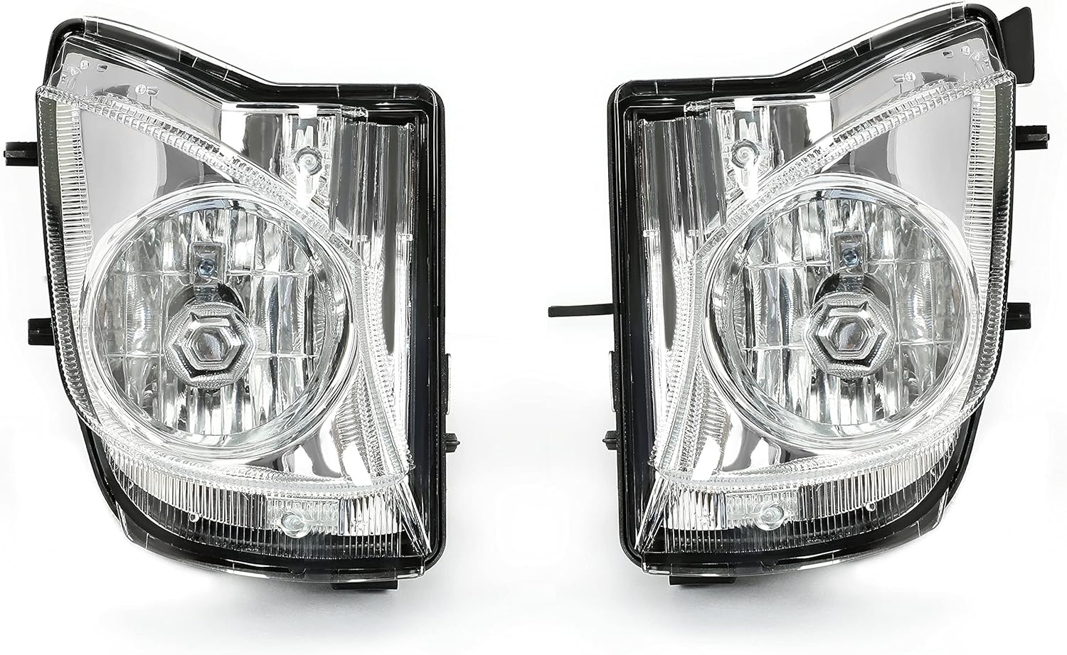 HECASA Fog Light Compatible with 2006-2010 Lexus IS250/ IS350 Replacement for 81221-53290 81211-53290 Bumper Fog Lamp Left & Right -Clear Lens