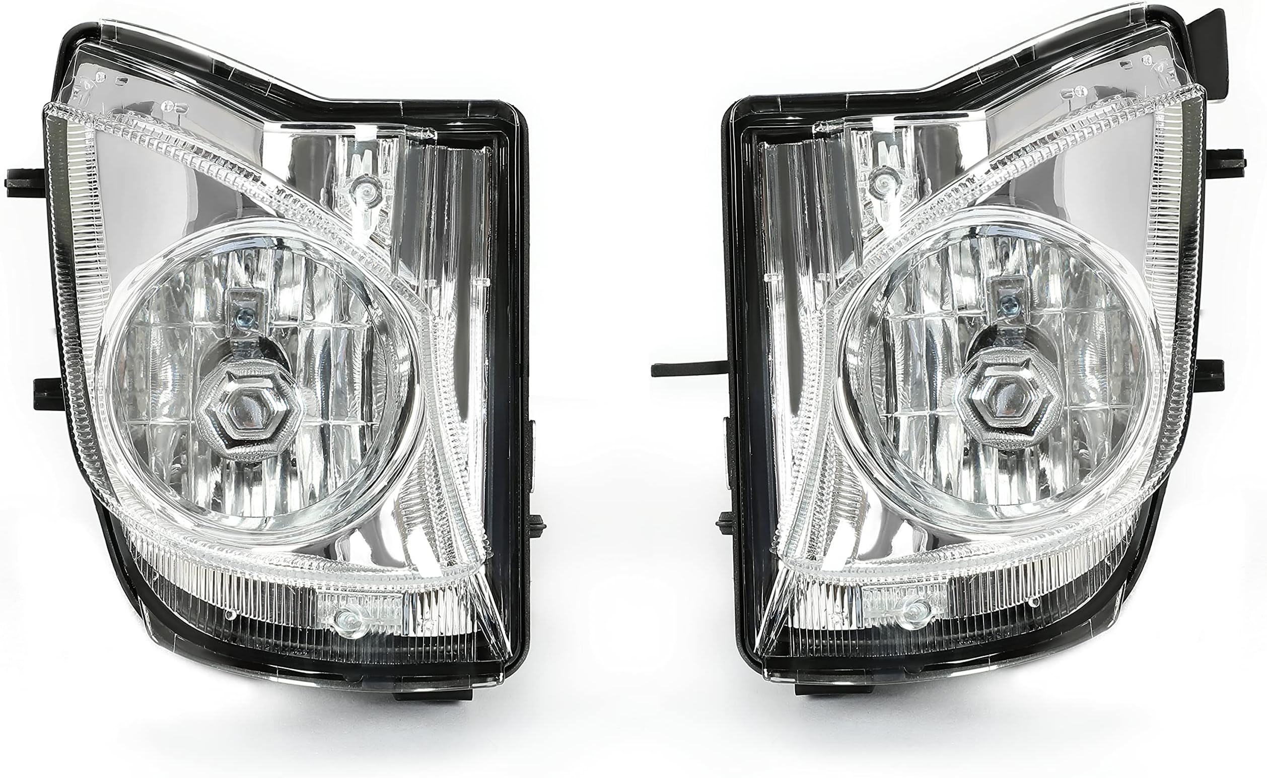 HECASA Fog Light Compatible with 2006-2010 Lexus IS250/ IS350 Replacement for 81221-53290 81211-53290 Bumper Fog Lamp Left & Right -Clear Lens