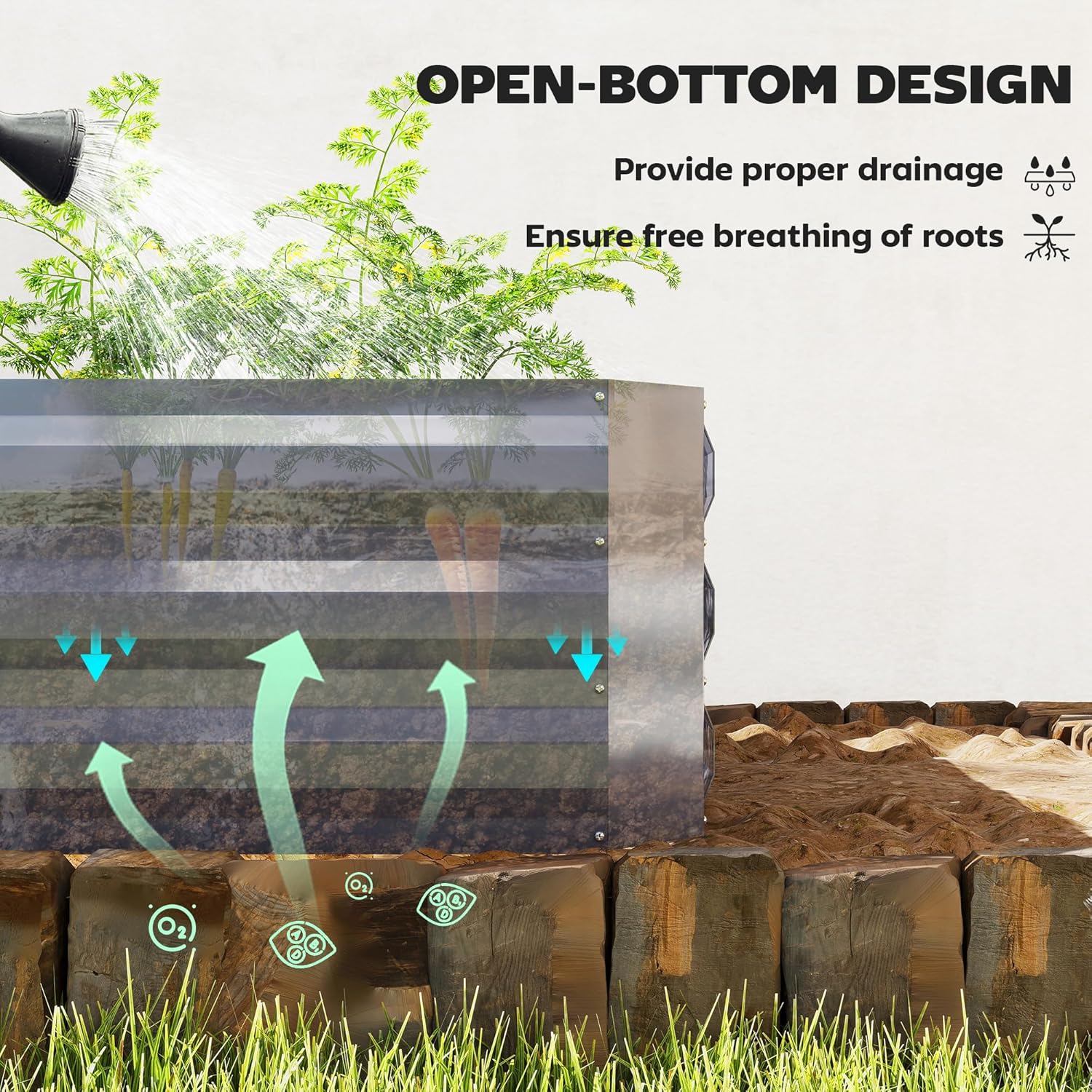 Outsunny 4 x 3 x 3ft Raised Garden Bed with Mini Greenhouse, Galvanized Raised Garden Bed with Cover for Herbs and Vegetables, Small Greenhouse for Patio Garden Balcony, Green and Dark Gray