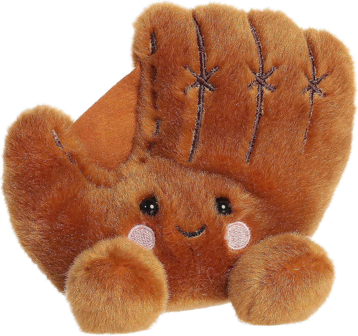 Aurora Adorable Palm Pals Tag Baseball Glove Stuffed Animal - Fun Collectible Plush for Kids and Adult Collectors - Perfect for Decorating Rooms and Birthday Gifts - Brown 5 Inches