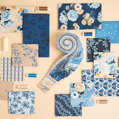 Miniatura 5 de True Fabrics Tiras de 2.5" Jelly Roll (Bellflower)