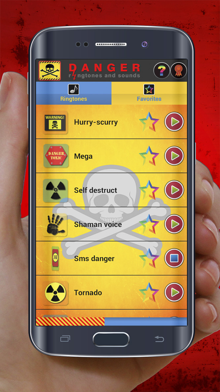 Danger ringtones App on Amazon Appstore