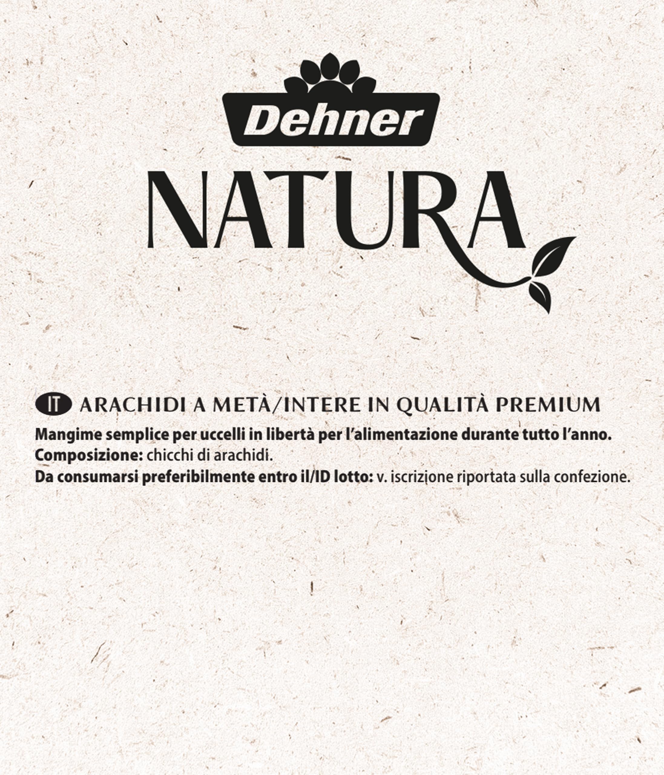 Dehner Natura Premium mangime per Uccelli Selvatici, Arachidi per metà o Intere, 10 kg