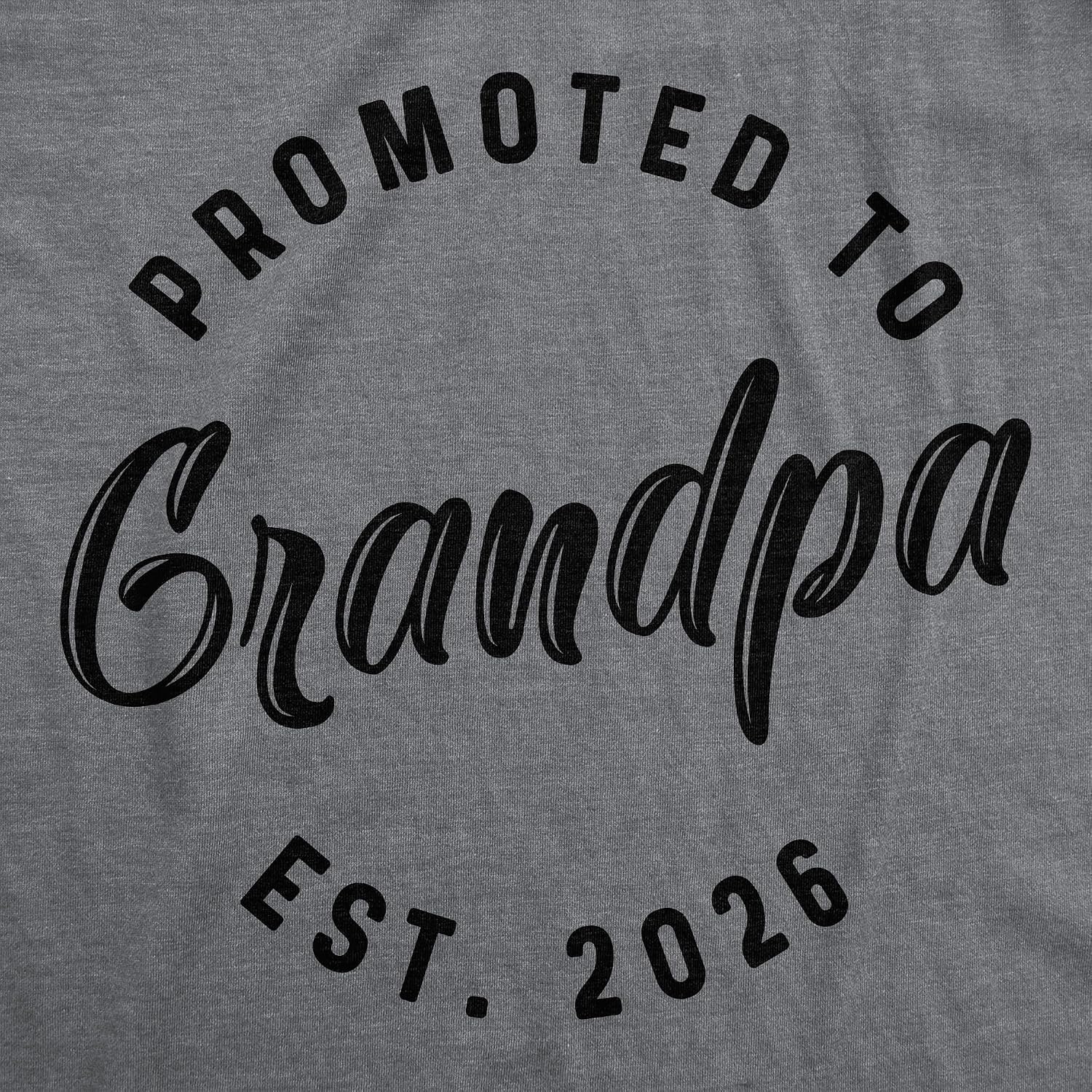 Mens Shirts Promoted to Papa Grandpa or Uncle 2026 Funny Fathers Day Tees | Funny T Shirts, Dad Joke Apparel for Men, Cool Uncle Short Sleeve, Soft Cotton Blend, Novelty Tees for Guys