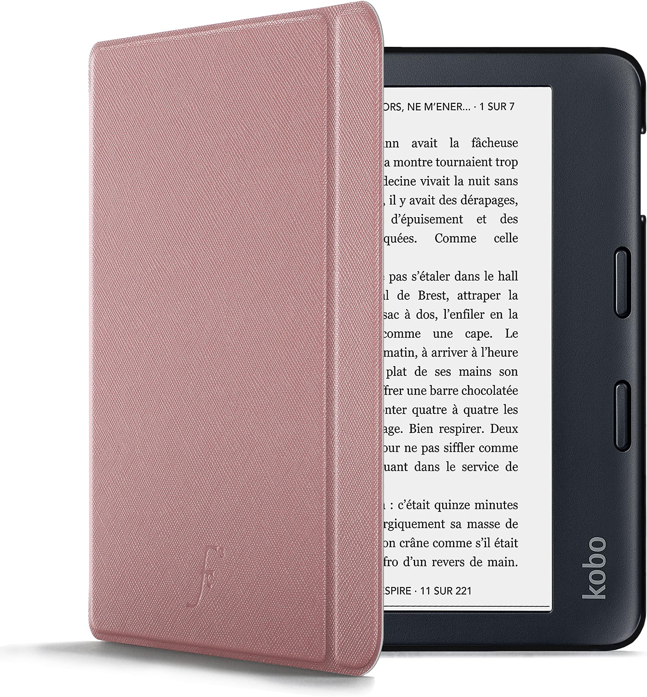FOREFRONT CASESCover for Kobo Libra 2 - Lightweight Kobo Libra 2 2021 Case - Rose Gold - Smart Auto Sleep-Wake, Protective Kobo Libra 2 Case, Cover
