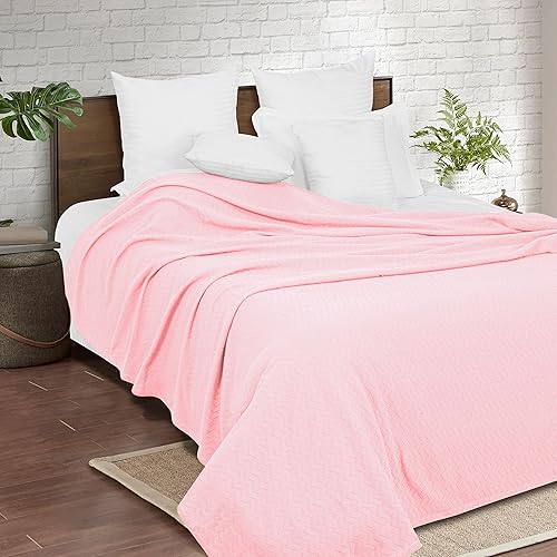 Miniatura 3 de BELIZZI Home - Manta de cama 100 % algodón, transpirable, manta térmica transpirable tamaño individual, manta térmica suave de 60 x 90 pulgadas,