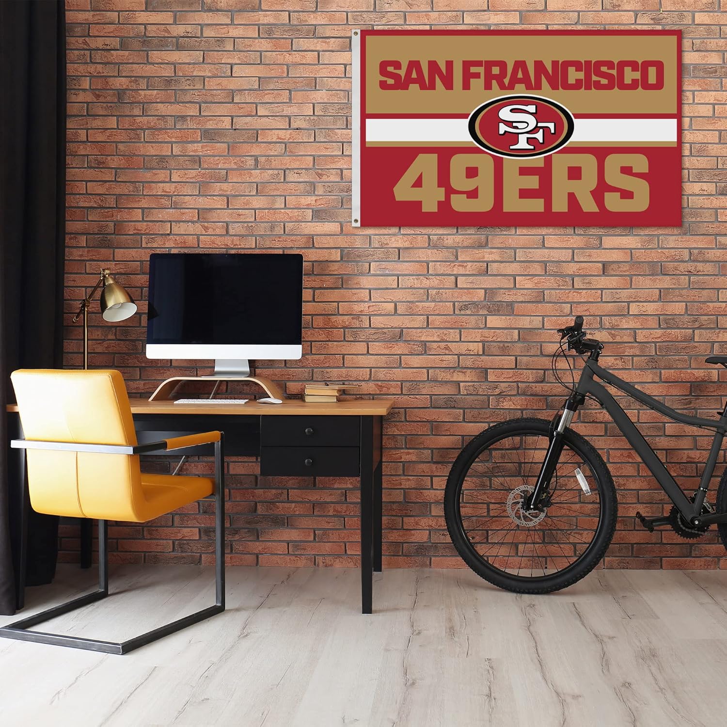 Rico Industries NFL Football Bold 3' x 5' Banner Flag Single Sided - Indoor or Outdoor - Home Décor
