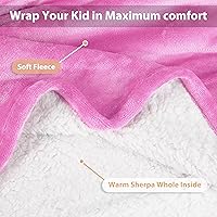 Vista 56 de Catalonia Blanket Hoodie for Kids, Oversized Wearable Sherpa Sweatshirt Pullover for Teens Youth, Gift Idea