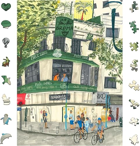 Miniatura 13 de Rompecabezas de 1000 piezas para adultos, rompecabezas de calle de otoño, rompecabezas de forma única para familiares y amigos, juegos desafiantes