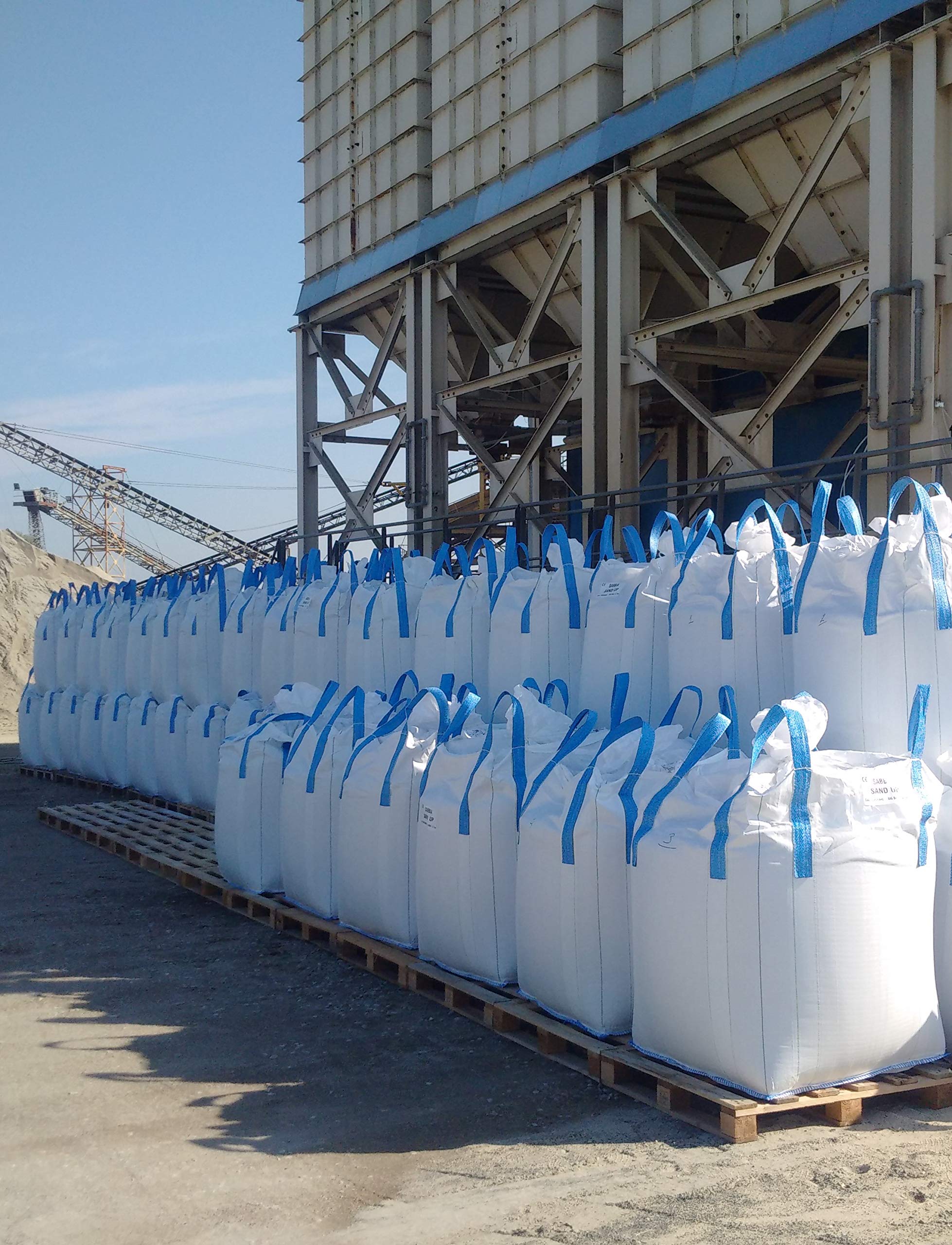 FERRPACK Big Bags 10 PZ Sacconi Big Bags Nuovo Misure 90x90h120 CmPortata 1500 kg per Trasporto Vari Materiali