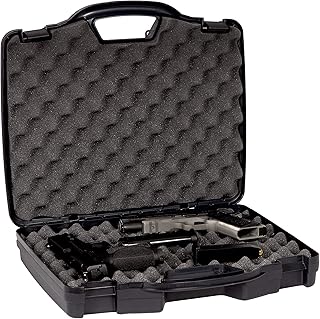 Plano Protector Series Two Pistol Case, Gun Protector with Lockable Latches and Padlock Tabs for Secure Travel, High Density Interlocking Foam