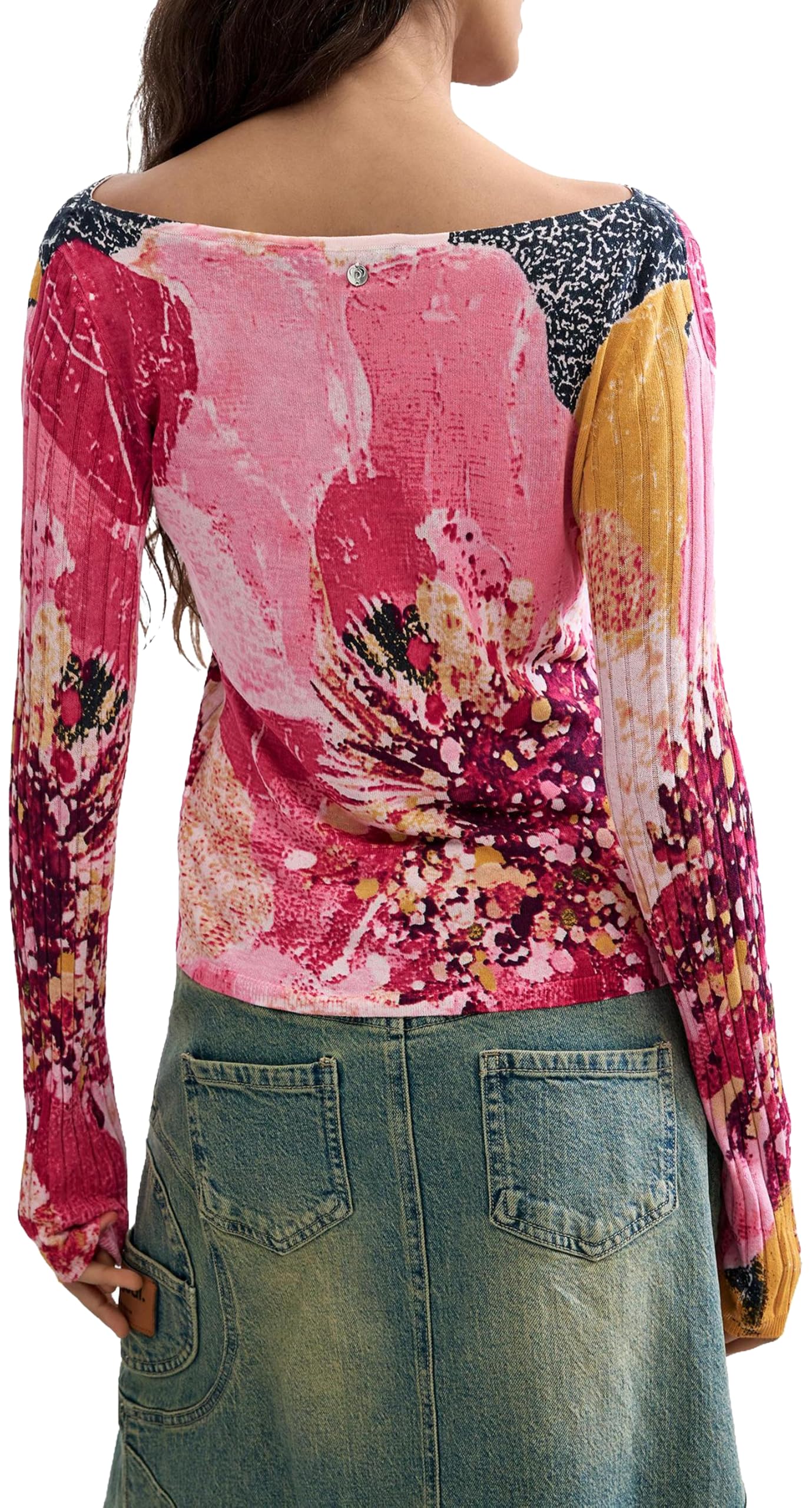 Desigual Damen JERS_Roses Sweatshirt
